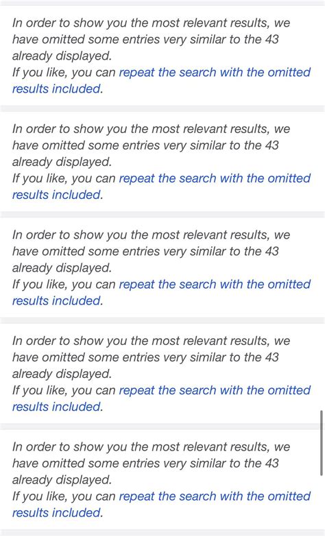 omitted some entries very|In order to show you the most relevant results, we have omitted .